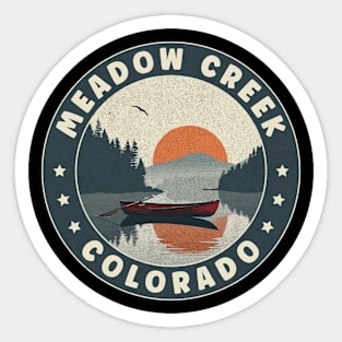 Meadow Creek Reservoir Colorado Sunset Sticker